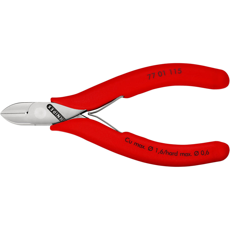 Knipex - Seitenschneider Elektronik-Seitenschneider 77 01 115 SB spiegelpoliert,115mm
