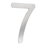 CMD Creativ - Beschriftung Buchstaben/Zahlen Hausnummer 7 Klein HN-7 Edelstahl, 16 cm