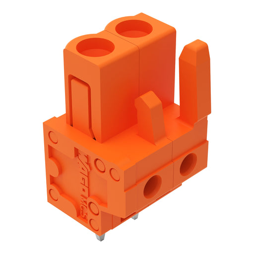 WAGO - Leiterplattensteckverbinder THT-Federleiste gerade 232-162 Maß 5,08mm,orange − 100 Stück