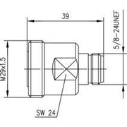 Telegärtner - Koax-Kupplung Adapter 7-16/ N (F-F) 100024510 50Ohm