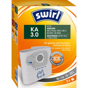 Swirl - Zubehör/Ersatzteile für Bodenpflege Staubbeutel Nass/Trocken KA 3.0 (VE3) für Kärcher/Shop-Vac