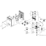 Bosch Thermotechnik - Hydraulische Regelstation Heizkreisset ohne Mischer HS 25/4 364x290x190