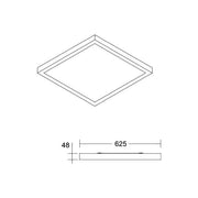 Brumberg Leuchten - Decken-/Wandleuchte LED Anbaupanel 625x625 49060073 MPO, 3000/4000K