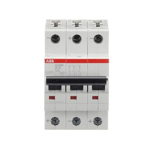ABB Stotz S&J - Leitungsschutzschalter Sicherungsautomat S203M-B10UC 10 kA, 10 A, 3P