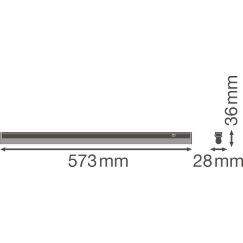 Ledvance - Lichtleiste LED-Lichtleiste m.Schalter LNCOMPSWITCH6008W 4K 4000K