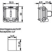 Telegärtner - Zubehör/Ersatzteile für modulares Anschlusssystem RJ45 Ind.IP67 EB-Flansch 100023156 mit Montage-Set − 10 Stück