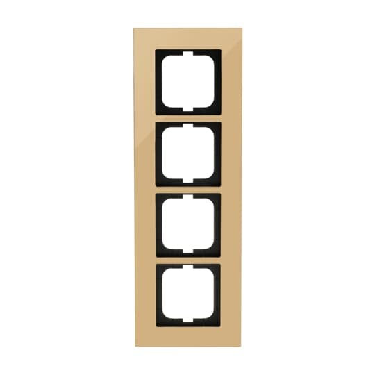 Busch-Jaeger - Abdeckrahmen Rahmen 4-fach 1724-823-101 gold, carat