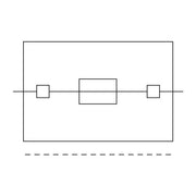 WAGO - Sicherungs-Reihenklemme 2-Leiter-Sicherungsklemme 2206-1631 x 1, grau − 25 Stück