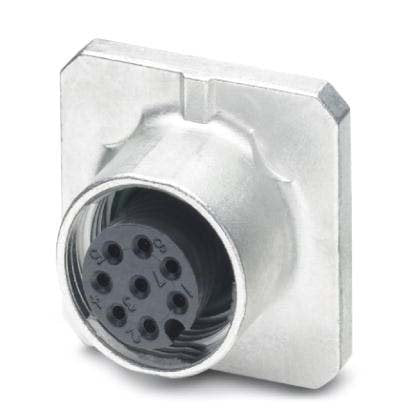 Phoenix Contact - Rundsteckverbinder, feldkonfektionierbar (Industriesteckverbinder) Einbausteckverbinder SACC-SQ-M12F#1408573 − 10 Stück