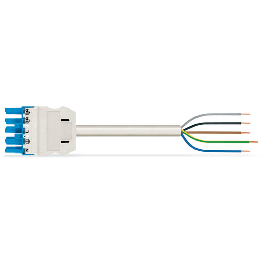 WAGO - Konfektionierte Leitung für steckbare Gebäudeinstallation konfekt. Anschlussleitung 771-9385/117-602 Dca,Buchse,blau