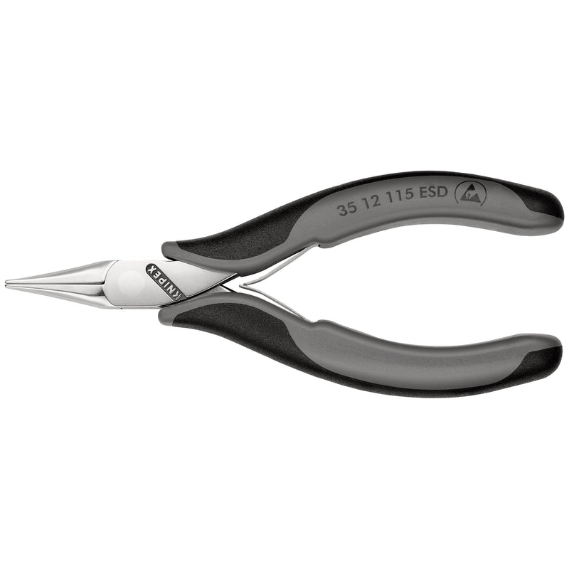 Knipex - Flachzange Elektronik-Greifzange 35 12 115 ESD ESD, 115mm