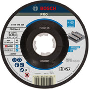 Bosch - Trenn-/Schleifscheibe PRO Metal X-Lock 2608619258 Schleifscheibe 115 x