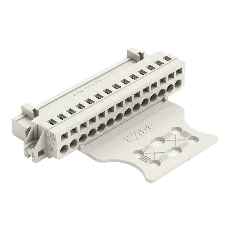 WAGO - Kabelsteckverbinder für Leiterplattensteckverbinder 1-Leiter-Stiftleiste 721-614/019-000/035- CAGECLAMP,2,5mm²,lgr − 25 Stück