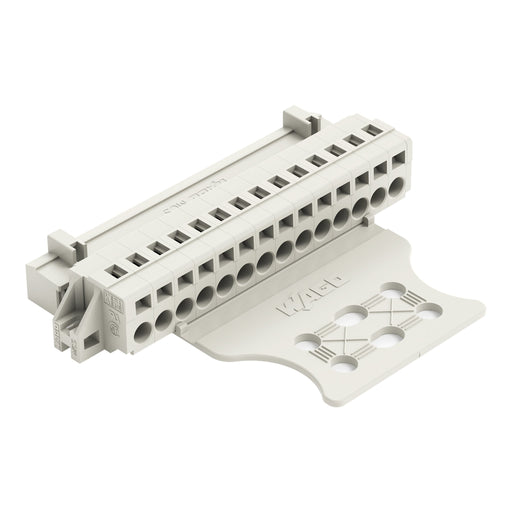 WAGO - Kabelsteckverbinder für Leiterplattensteckverbinder 1-Leiter-Stiftleiste 721-614/019-000/035- CAGECLAMP,2,5mm²,lgr − 25 Stück