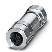 Phoenix Contact - Rundsteckverbinder, feldkonfektionierbar (Industriesteckverbinder) Steckverbinder SACC-M12FSB #1440135 5-polig Bu/ger M12