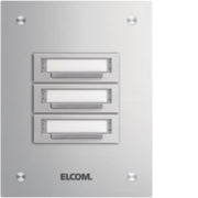 Elcom - Klingeltableau für Türkommunikation UP-Klingelplatte KUP-3/1 EV1 3Tasten,1reihig,EV1