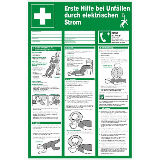 Cimco Werkzeuge - Warn-/Hinweisschild SAH 1.Hilfe bei Unfällen 182762 Gr. 400x600x1