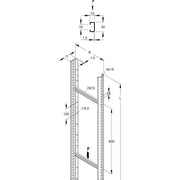 Niedax - Kabelleiter Steigetrasse STL 60.206/3 F − 3 Meter