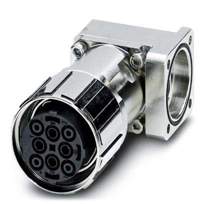Phoenix Contact - Rundsteckverbinder, feldkonfektionierbar (Industriesteckverbinder) Gerätesteckverbinder SM-7ES1N8AYW00 Vorderwand