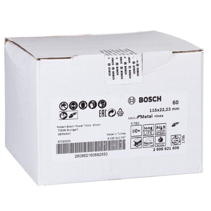 Bosch - Trenn-/Schleifscheibe PRO R780 Fiberscheibe, 2608621606 115 mm, G60