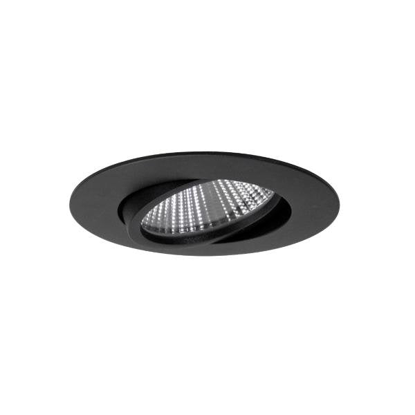 Brumberg Leuchten - Downlight/Strahler/Flutlicht LED-Einbaustrahler 350 mA 12494183 3000K, rund, sw