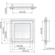 Stahl - Zubehör/Ersatzteile für Niederspannungs-Schalttechnik Kalotte 95x95 verp. 8603A0028-310#155947 8603A0028-31-0