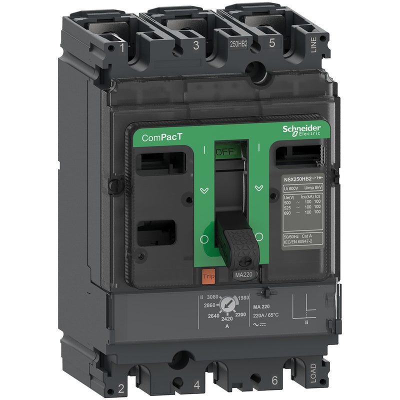 Schneider Electric - Leistungsschalter für Motorschutz Kompaktleistungsschalter C10F3MA007 ComPacT NSX100F mit