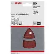 Bosch - Schleifpapier/Schleifvlies Schleifblatt C430, 2608607408 10-teilig 102 x 62