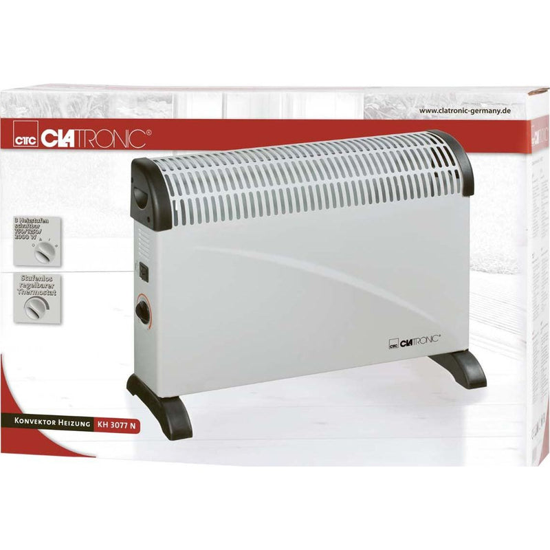 CLATRONIC - Elektrischer Konvektor Heizung CTC KH 3077 ws − 2 Stück