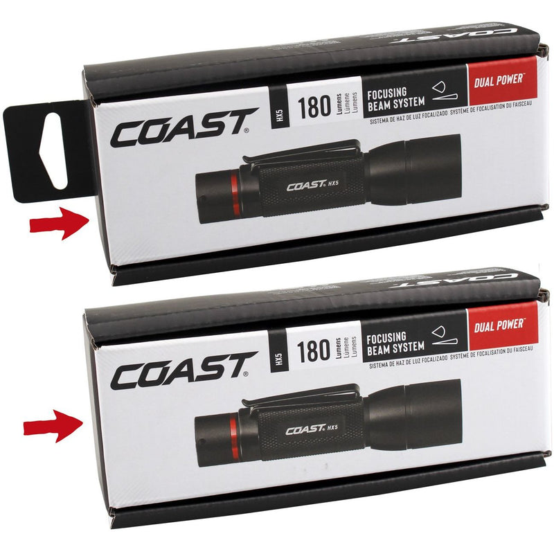 Hückmann - Taschenleuchte LED Taschenlampe COAST-HX5 Geschenkbox