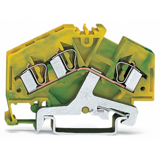WAGO - Schutzleiter-Reihenklemme Schutzleiterlemme 281-637 0,08-4mmq gn/gelb