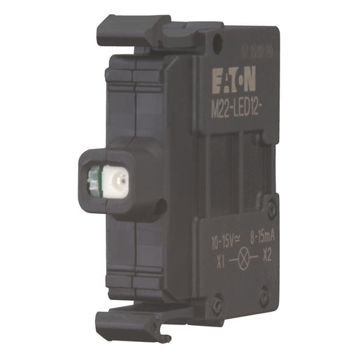 Eaton - Lampenfassungsblock für Befehls- und Meldegeräte Leuchtelement Frontbefest. M22-LED12-R 12V Schraubanschluss