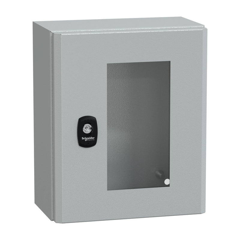 Schneider Electric - Gehäuse/Schaltschrank (leer) Wandschrank RAL 7035 NSYS3D32515T 300x250x150 Sichttür