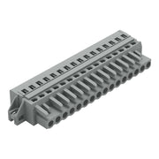WAGO - Kabelsteckverbinder für Leiterplattensteckverbinder 1-Leiter-Federleiste 231-116/027-000 CAGECLAMP,2,5 mm²,gr − 10 Stück