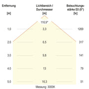 EVN Lichttechnik - Decken-/Wandleuchte LED-Anbauleuchte RAD600125 CCT Switch