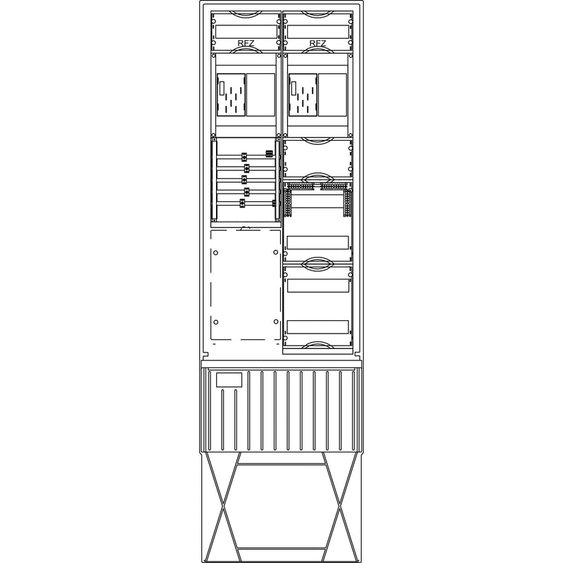 Elsta Mosdorfer - Zähler-Komplettschrank Zähleranschlusssäule ZS342B.N1.36A A340 N1 2Z BKEI 36TE