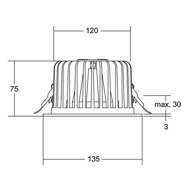 Brumberg Leuchten - Downlight/Strahler/Flutlicht LED-Einbaudownlight 12562173