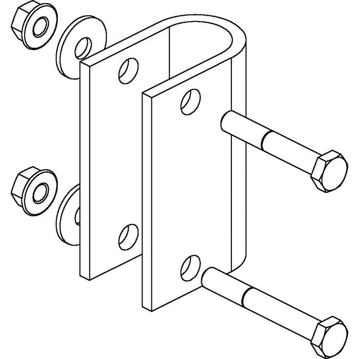 Rico - Ausleger für Kabeltragsystem Rohrausleger-Adapter 16B27  − 10 Stück
