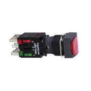 Schneider Electric - Drucktaster, Komplettgerät Leuchtdrucktaster rot XB6CW4B2B