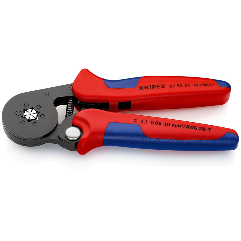 Knipex - Presswerkzeug Kabelschuhe/Verbinder, Aderendhülsen, Schirmanschluss Crimpzange 97 53 14 SB f.Aderendh. 180mm