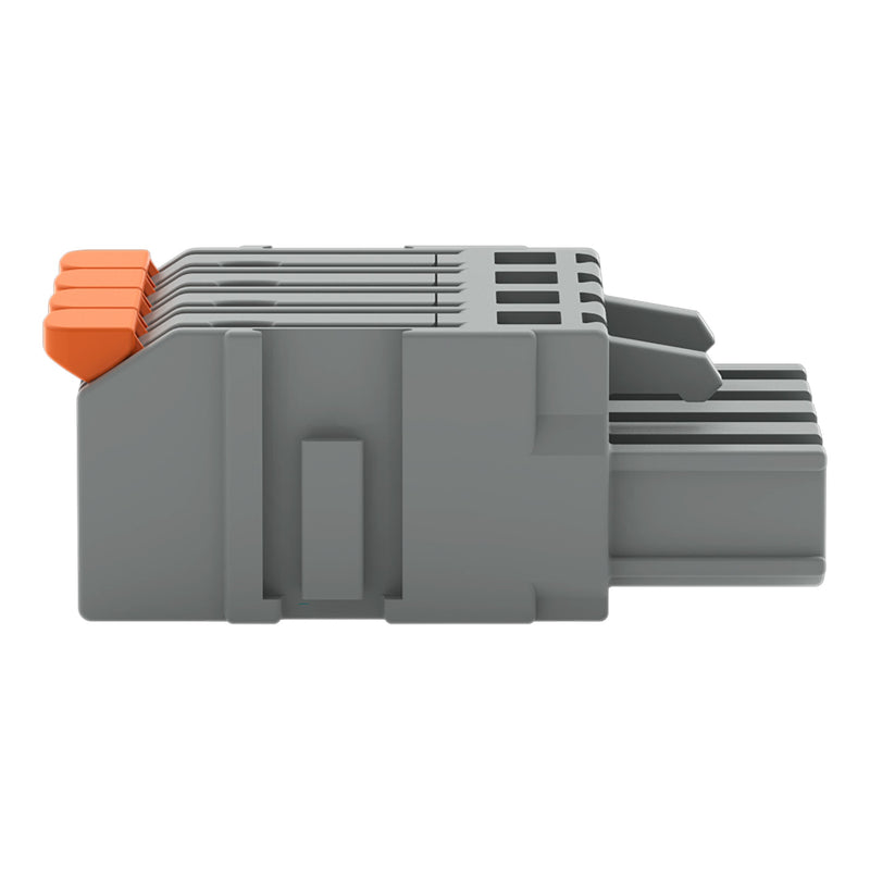 WAGO - Kabelsteckverbinder für Leiterplattensteckverbinder 1-Leiter-Federleiste,Hebel 2231-1104/327-000 PushinCAGECLAMP,grau − 100 Stück