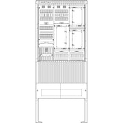 ABN - Zähler-Komplettschrank Zähleranschlusssäule SZ207ZA2411 2 ZPTSG APZ 4pol