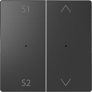 Merten - Abdeckung/Bedienelement für Installationsschalterprogramme Wippe f. Tastermodul 2f. MEG5227-6034 Szene1/2 Auf/Ab anth