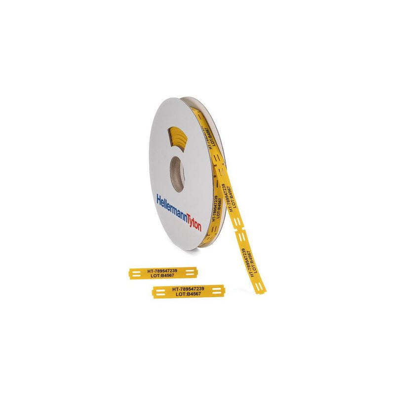 HellermannTyton - Kabelmarkierungssystem Kennzeichnungsschilder 556-20064(190) 11x65mm gelb − 190 Stück