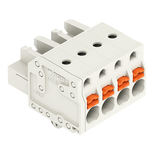 WAGO - Kabelsteckverbinder für Leiterplattensteckverbinder 1-Leiter-Federleiste 2721-104/008-000 Push-inCAGECLAMP,lgr − 100 Stück