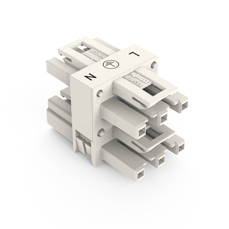 WAGO - Kompaktverteiler für steckbare Gebäudeinstallation Verteiler 770-657 250V 25A 3p. weiß − 50 Stück