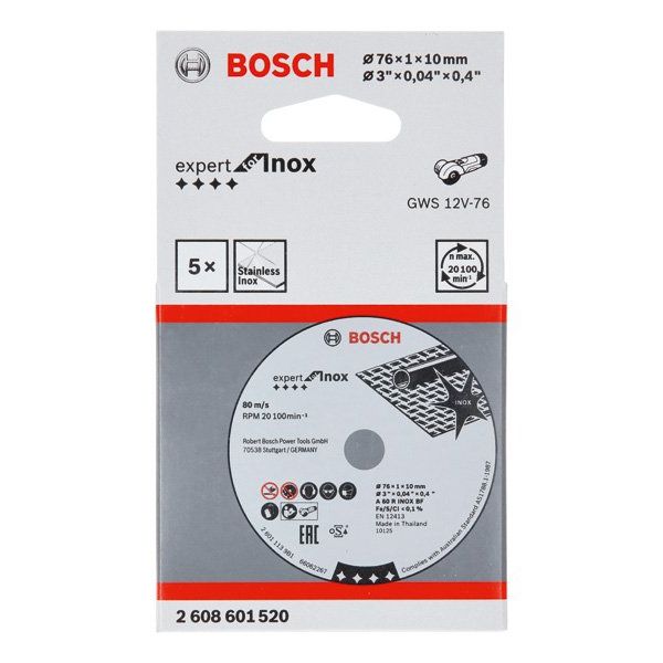 Bosch - Trenn-/Schleifscheibe PRO Stainless Steel and 2608601520(VE5) Metal Gebundene