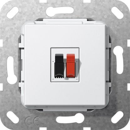 Gira - Einsatz/Abdeckung für Kommunikationstechnik Lautsprecher Anschluss 569203 1fach rws