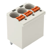WAGO - Leiterplattensteckverbinder 1-Leiter-THT-Federleiste 2092-1173 CAGE CLAMP,lichtgrau − 200 Stück
