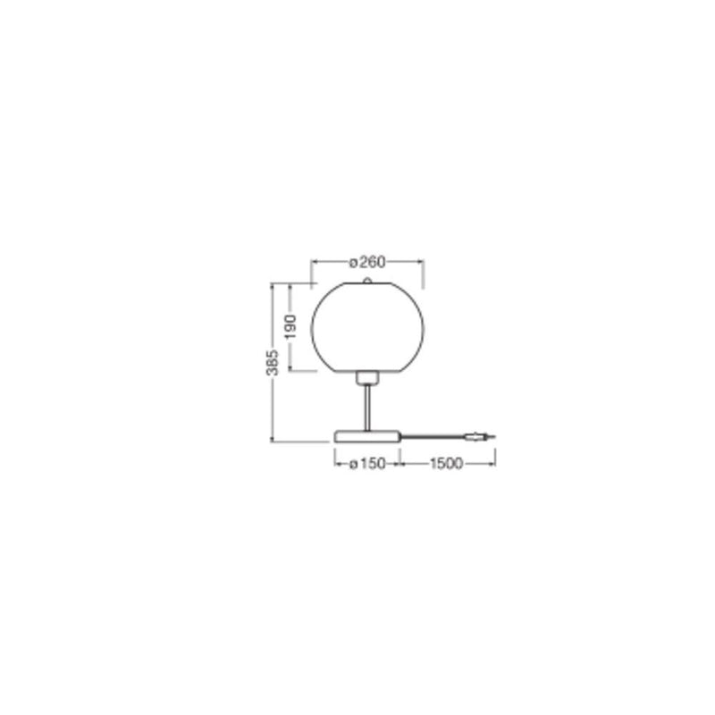 Ledvance - Tischleuchte E27 D.C.Ball Table E27 braun
